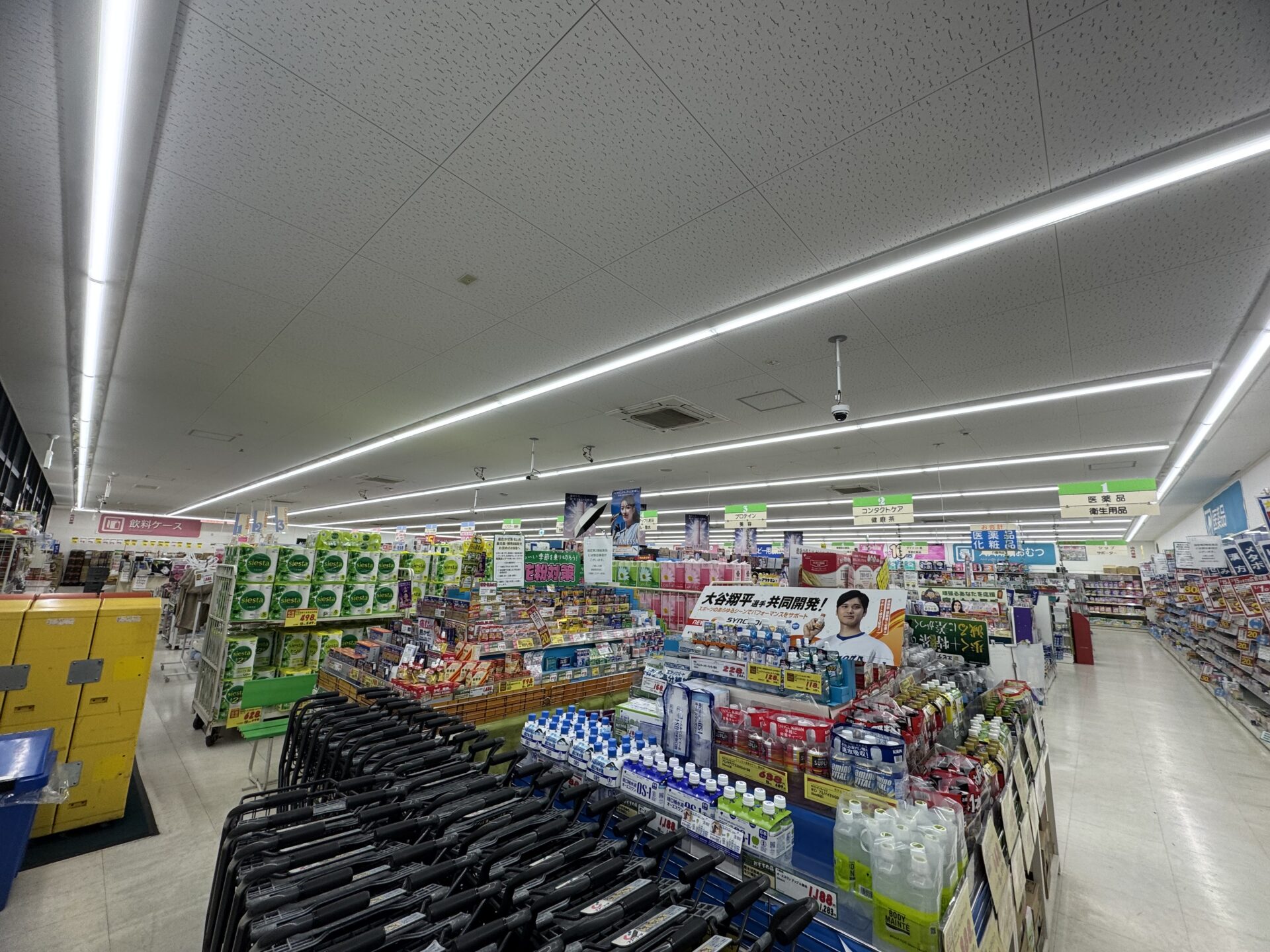 群馬県｜スーパー店舗照明交換
